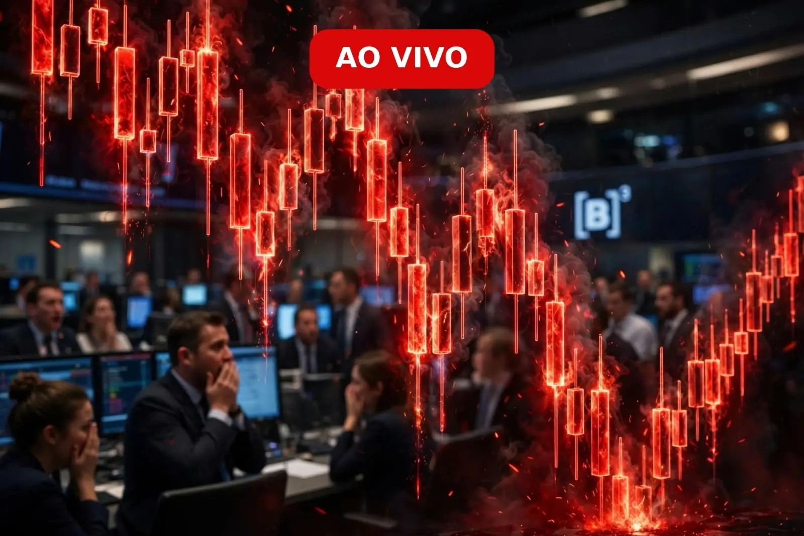 Ibovespa fecha em queda e dólar sobe com juros dos EUA e alta do petróleo